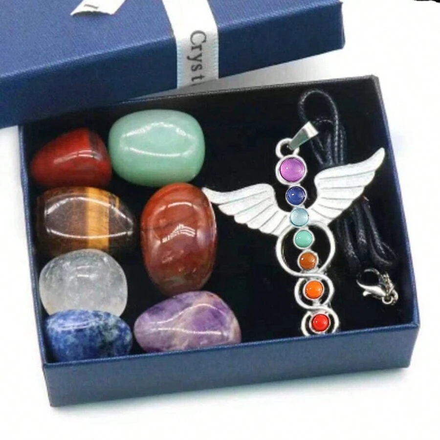 Healing Crystal Set - 7 Chakra Pietre preziose di cristallo