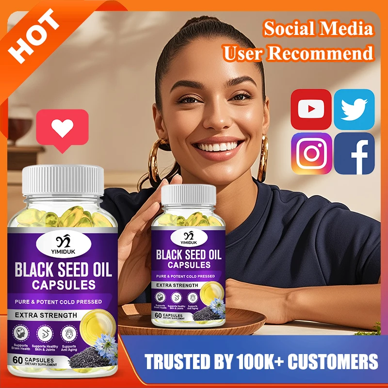 Health Wellness Vitality - Integratore di Olio di Semi Neri