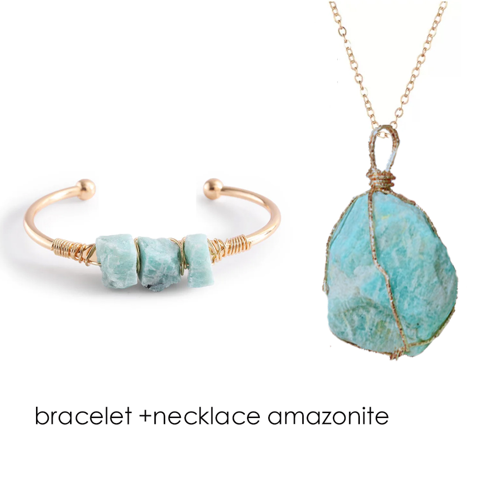 Bracciali aperti in pietra nat - Healing Crystal Set recensione e prezzo